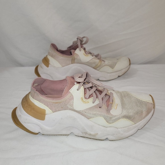 Sorel size 8 KINETIC RNEGD FLOAT Sneakers CHALK / ERASER PINK - Picture 4 of 9